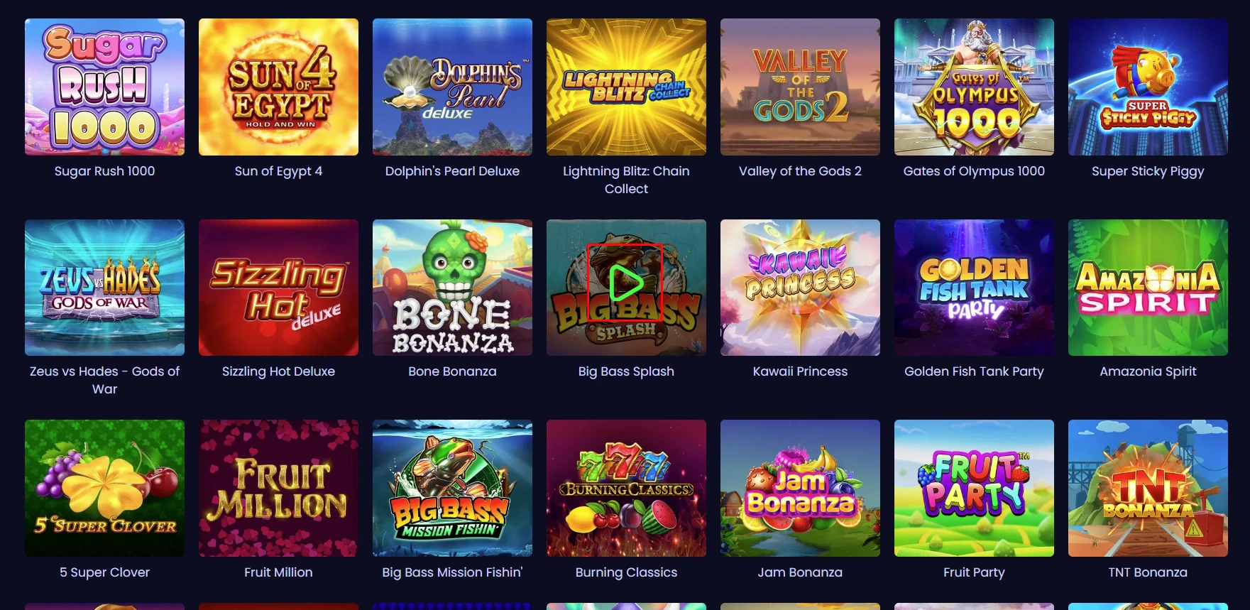 PampaGo Game Selection