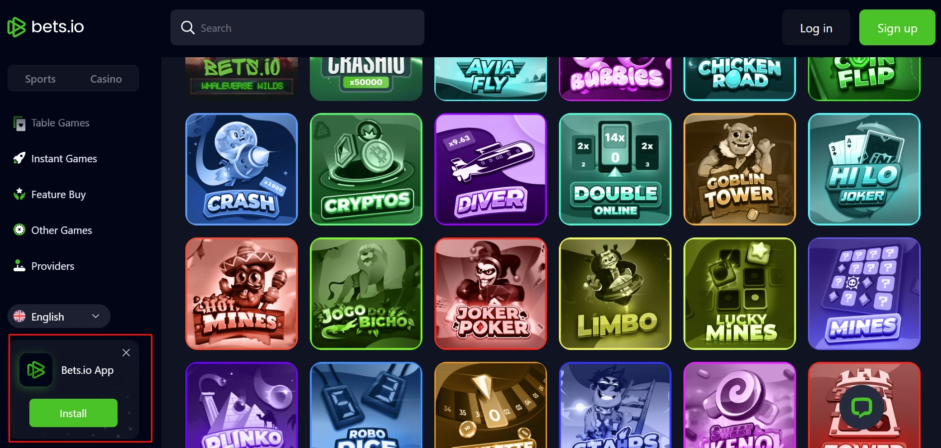 Bets.io Mobile App