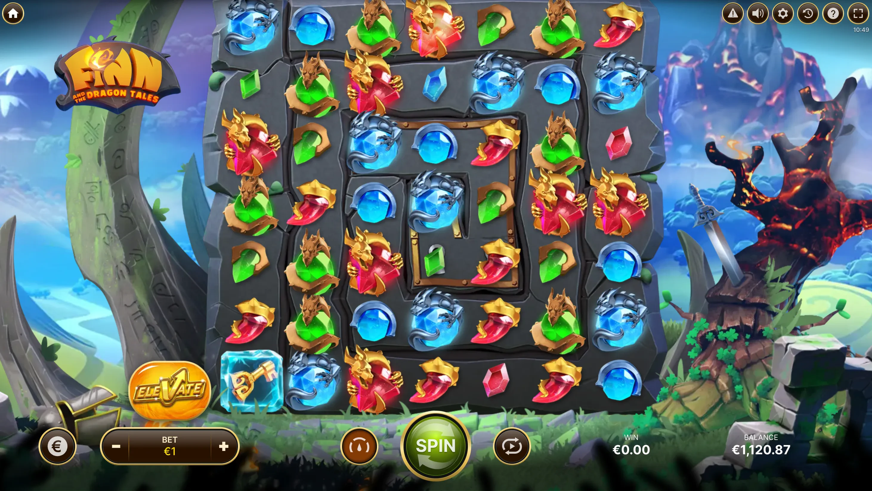 grille de jeu en partie classique