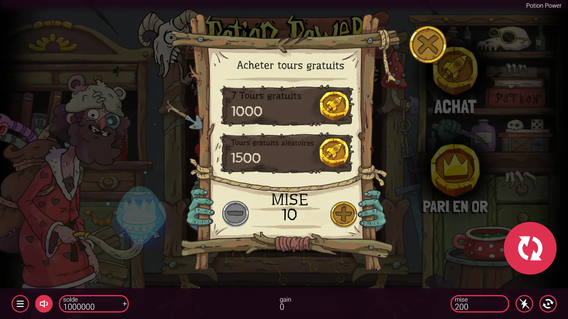 achat de bonus