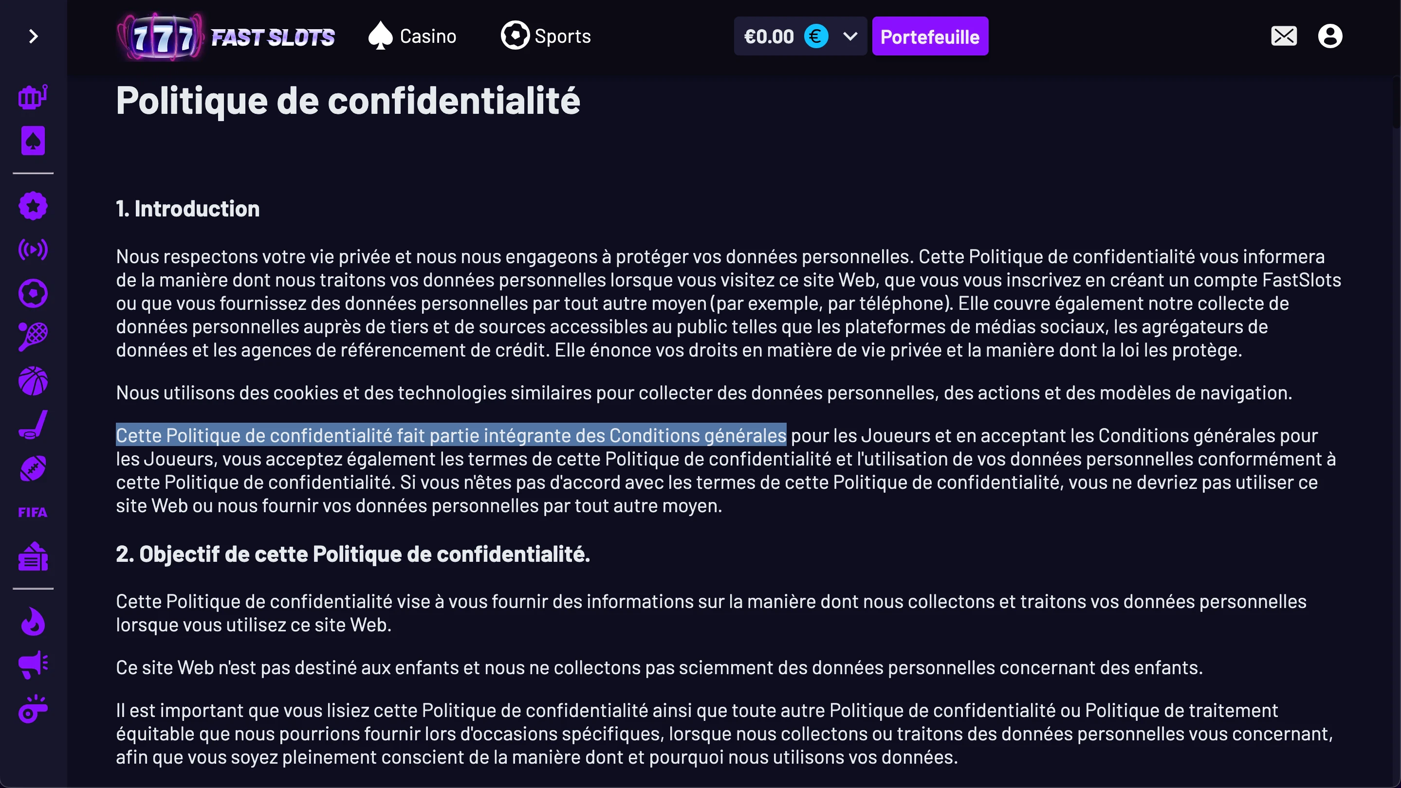 fiabilité fastslots