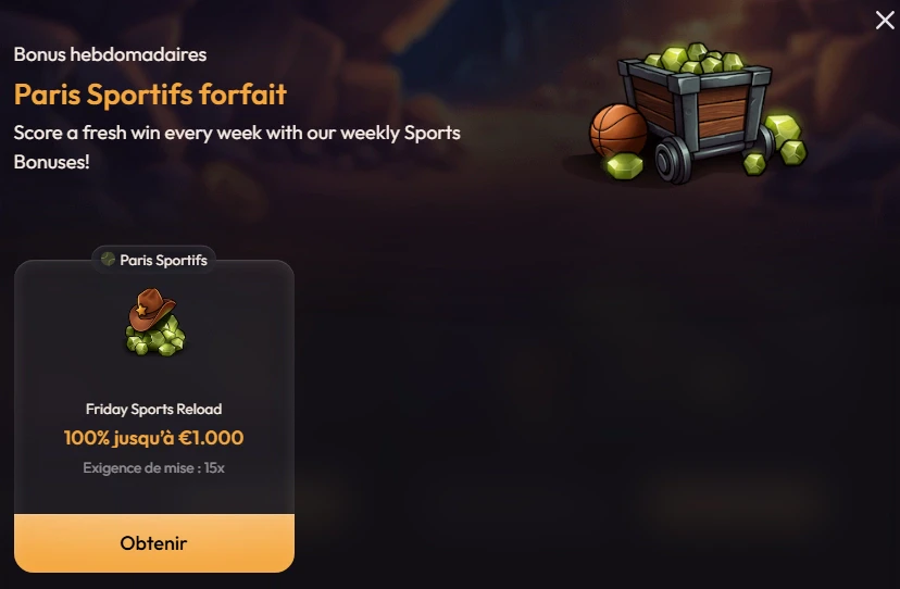 Rechargement sportif du vendredi