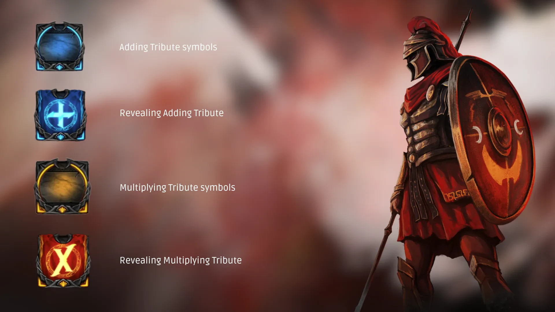 les symboles tribunes sur Reign of Rome