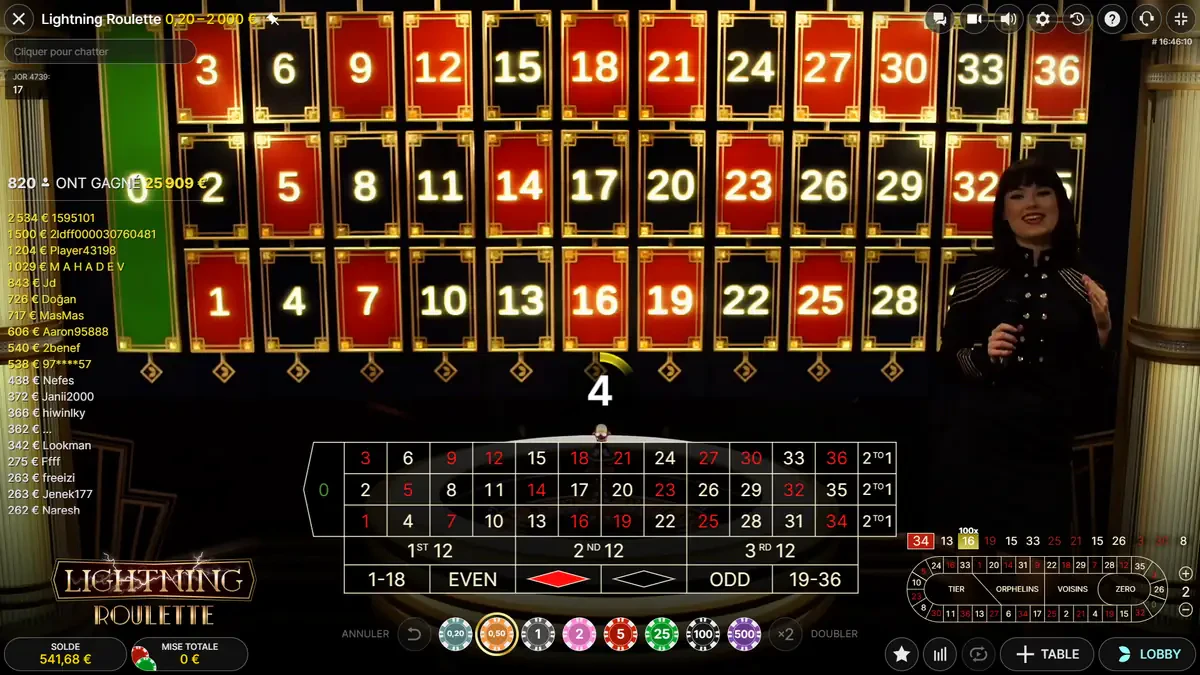 lightning roulette