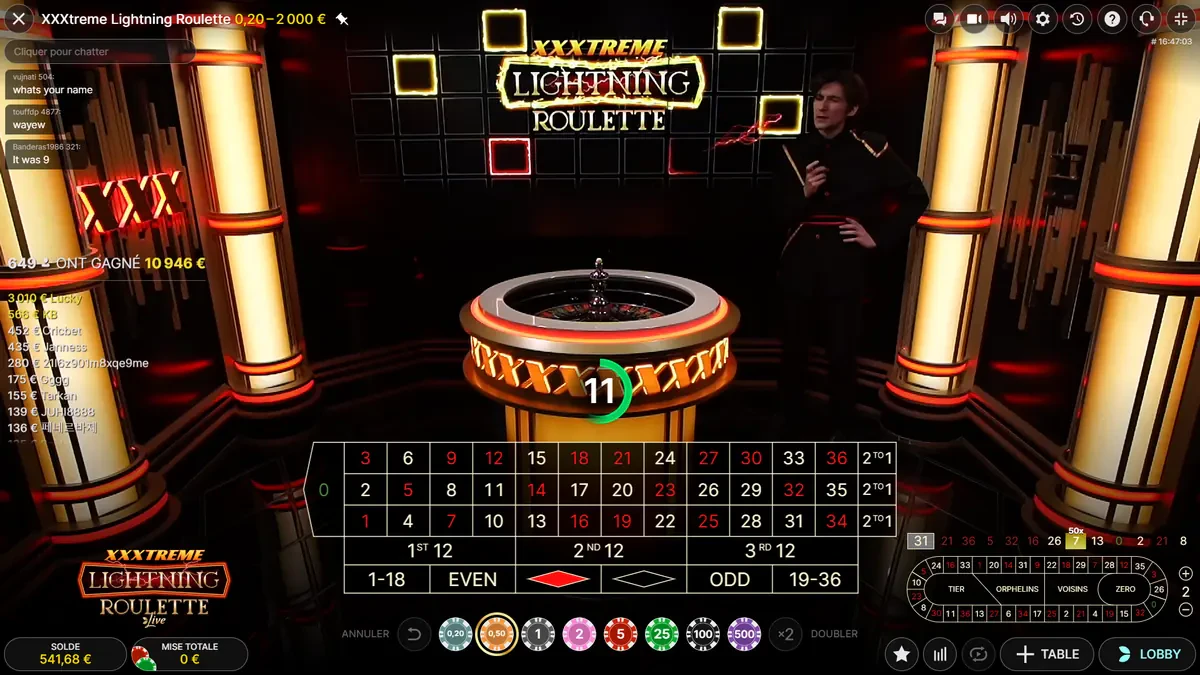 xxxtreme lightning roulette