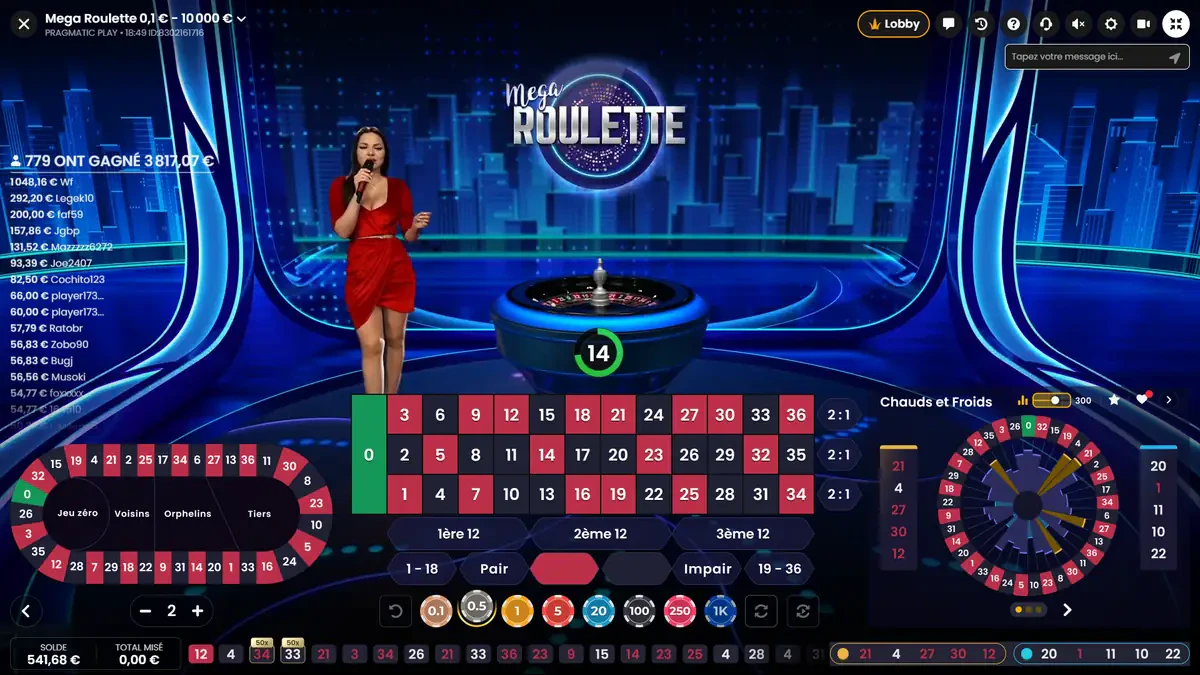 mega roulette