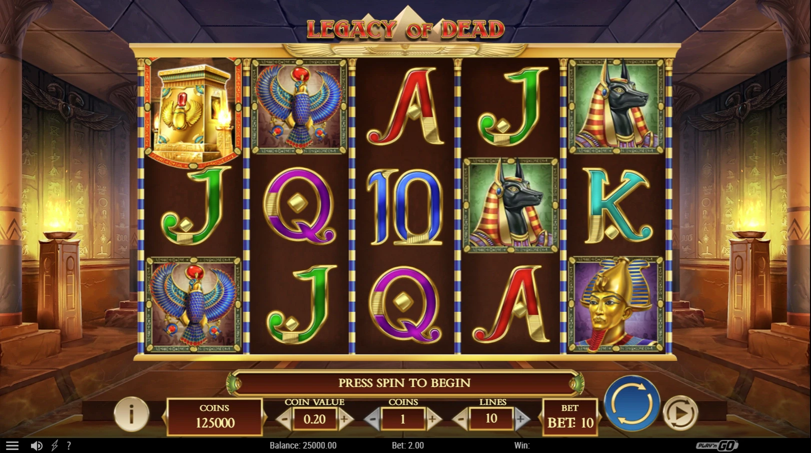 Legacy of Dead by Play'n GO