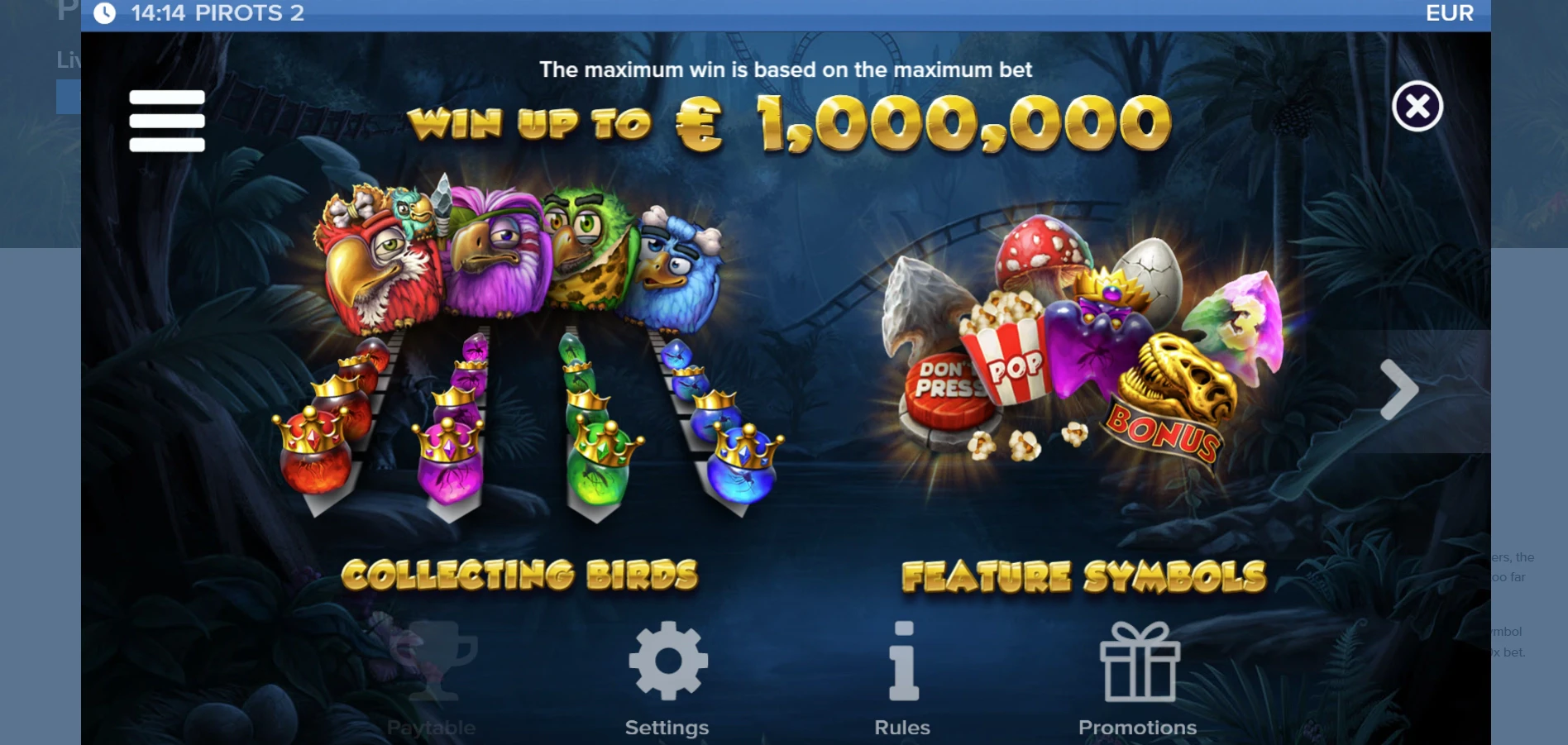 Pirots 2 Max Win