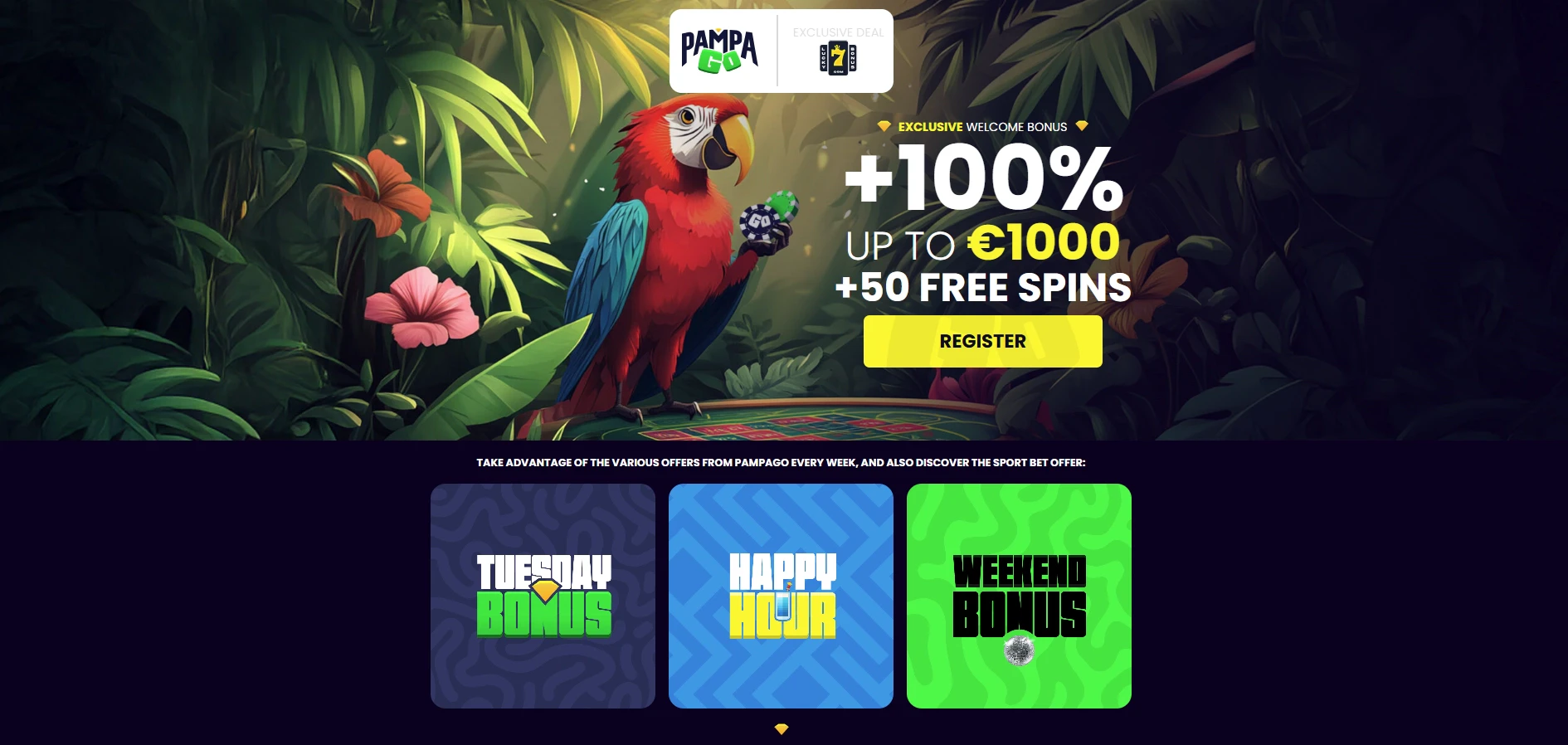 PampaGo Exclusive Welcome Bonus