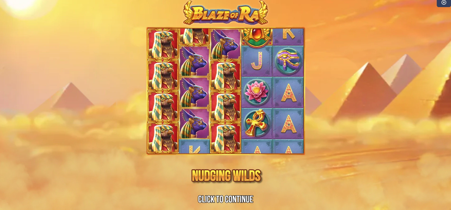 Blaze of Ra Nudging Wilds