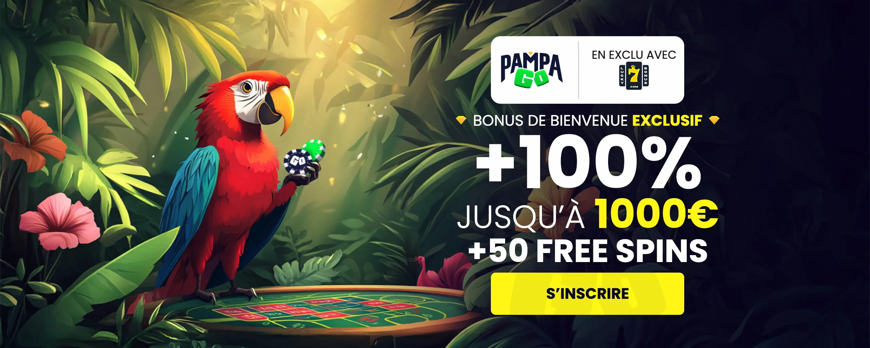 pampago bonus de bienvenue exclusif