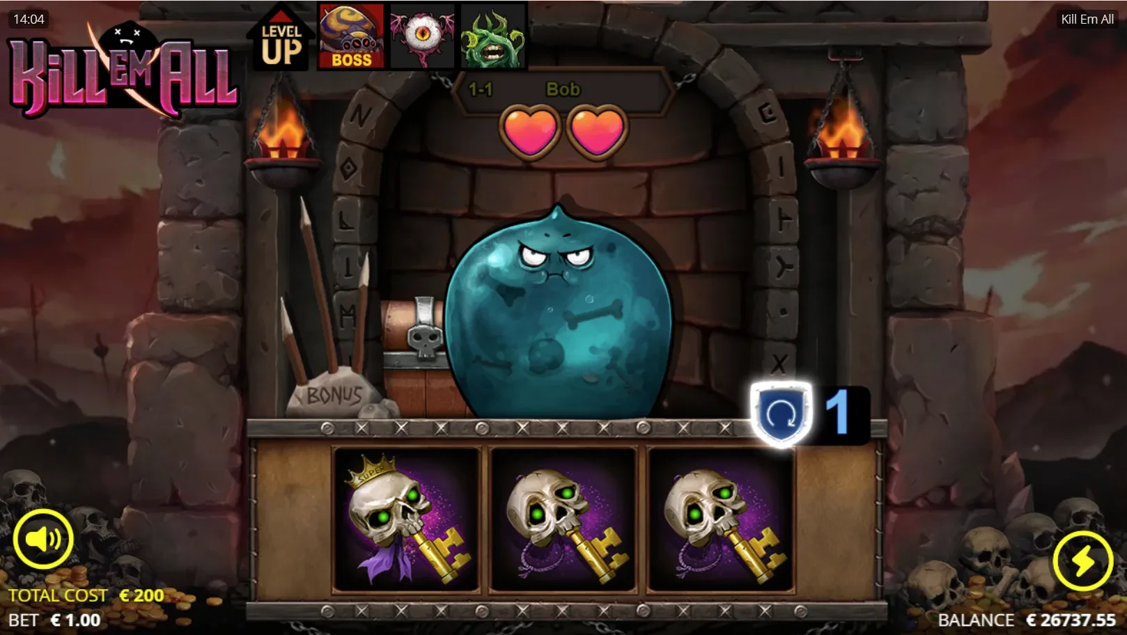 dungeon domination spins