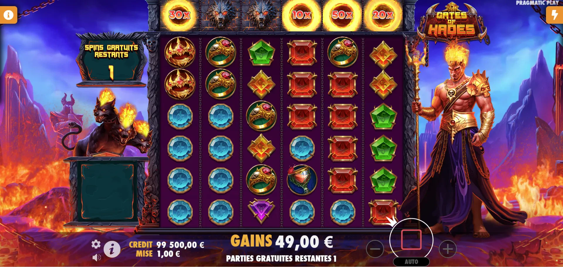 partie bonus super free spins