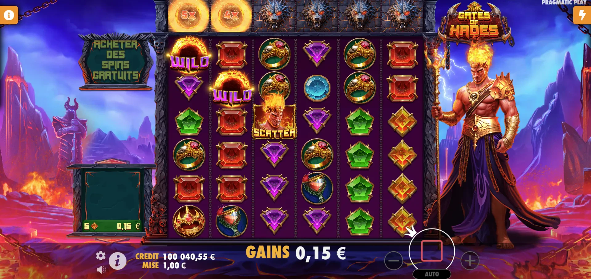 wild multiplier dans gates of hades