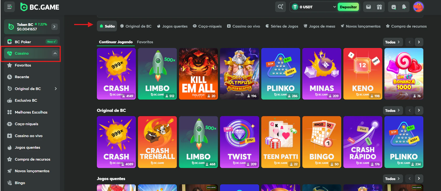 Catálogo de Jogos