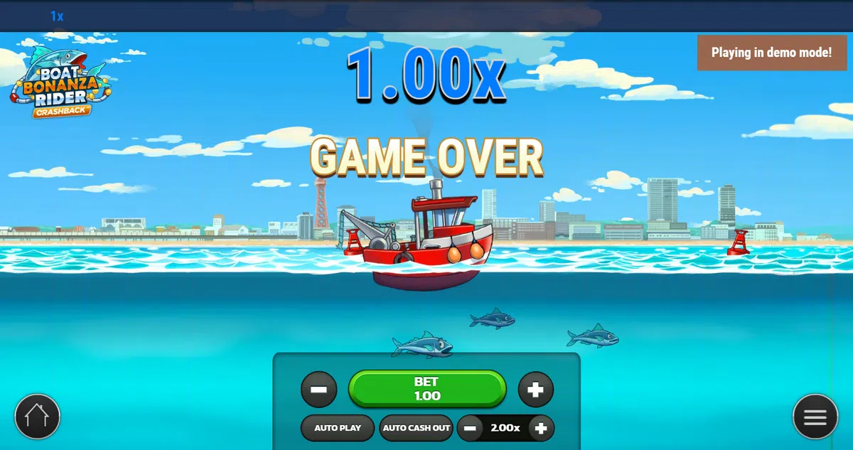 perte immédiate sur boat bonanza rider