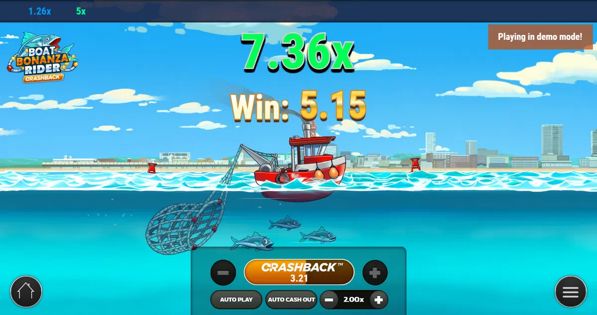crashback sur boat bonanza rider