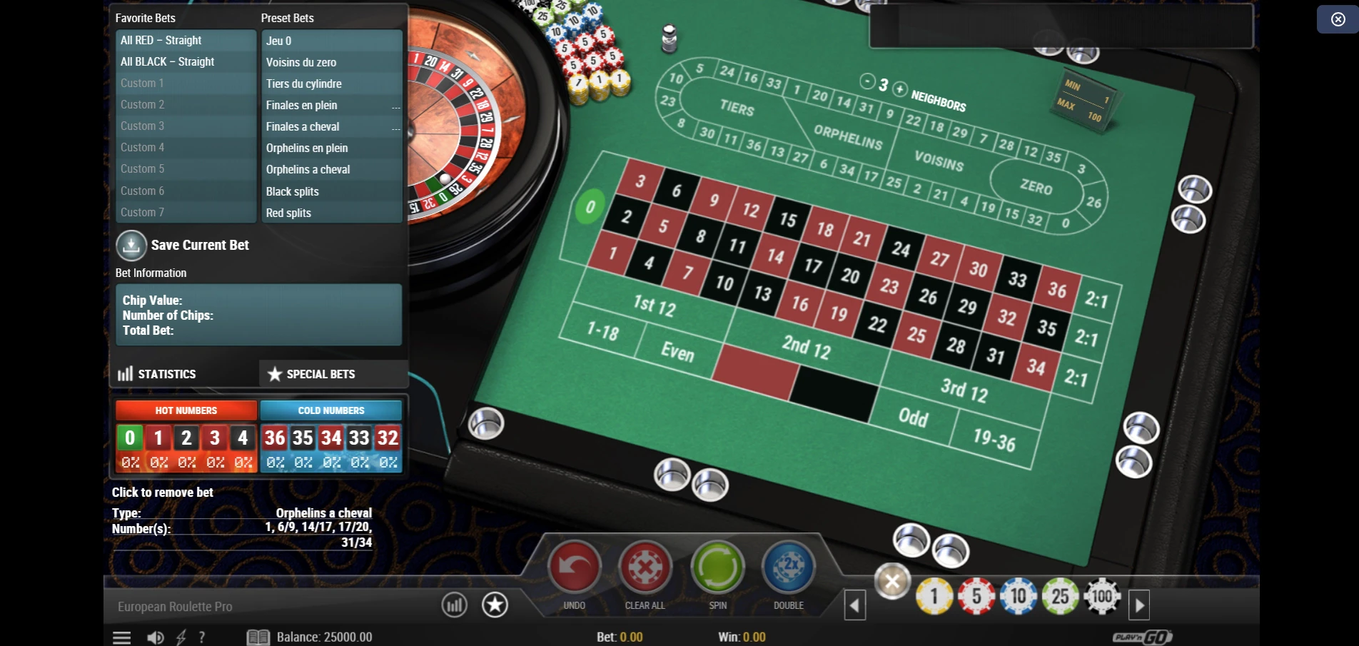 European Roulette Pro by Play'n GO