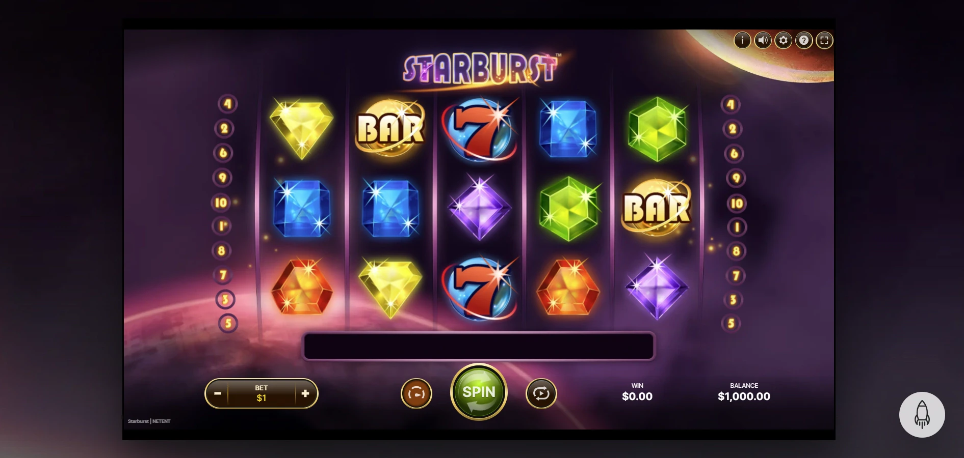 Starburst by NetEnt