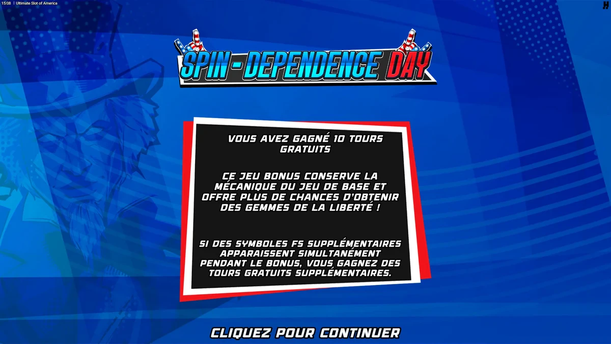bonus spindependance day sur ultimate slot of america