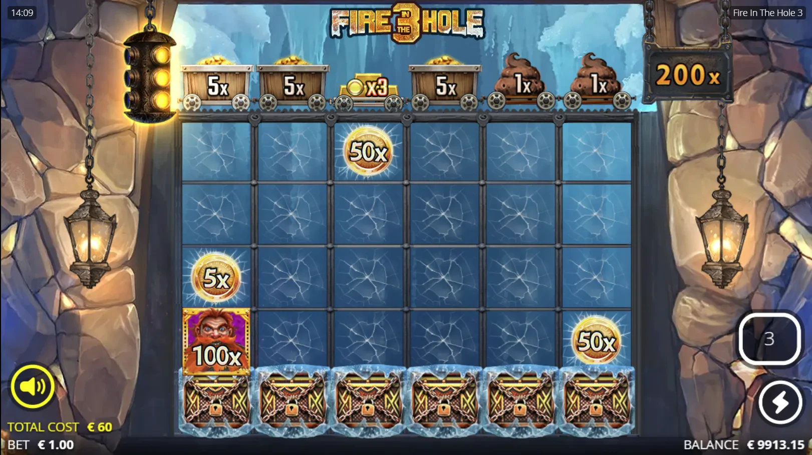 nain persistant dans le lucky wagon spins
