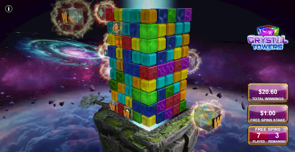 wilds en free spins crystal towers
