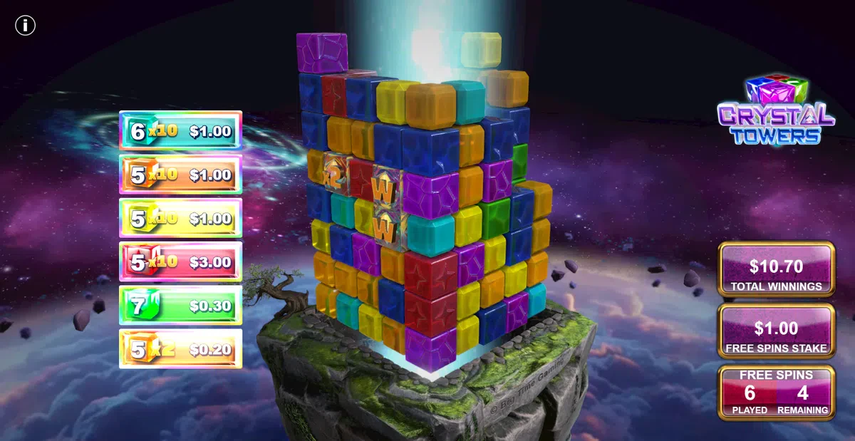 multiplicateurs en bonus de crystal towers