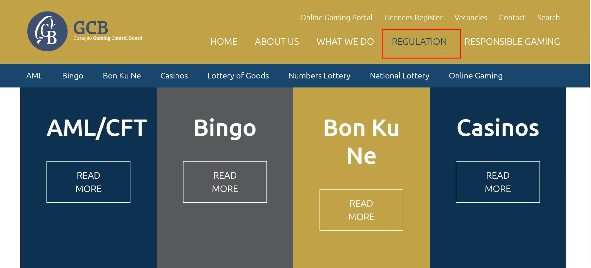 Curacao Gaming Control Board Regulation
