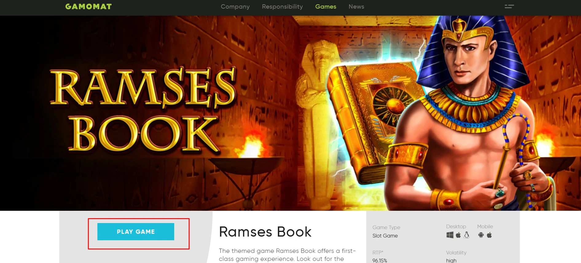 Ramses Book Demo