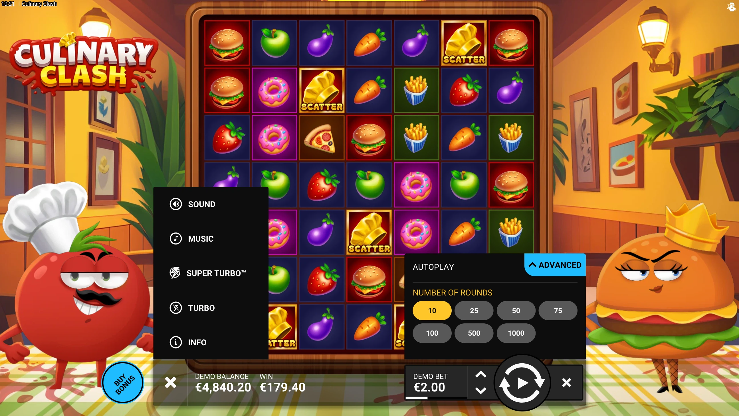 caractéristiques culinary clash