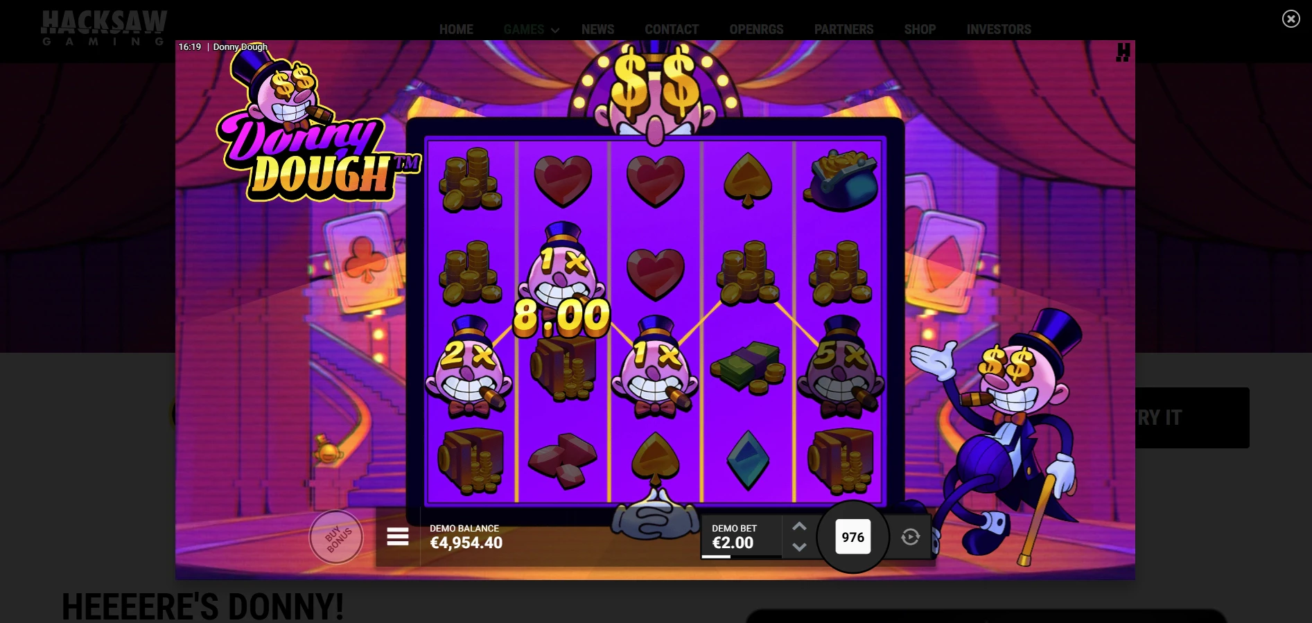 Donny Dough Feature Symbols