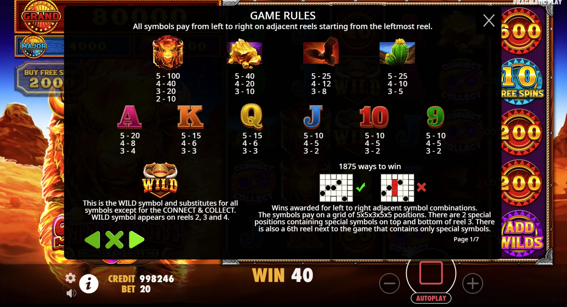 Fire Stampede Symbols