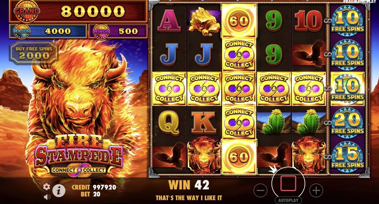 Fire Stampede Feature Symbols