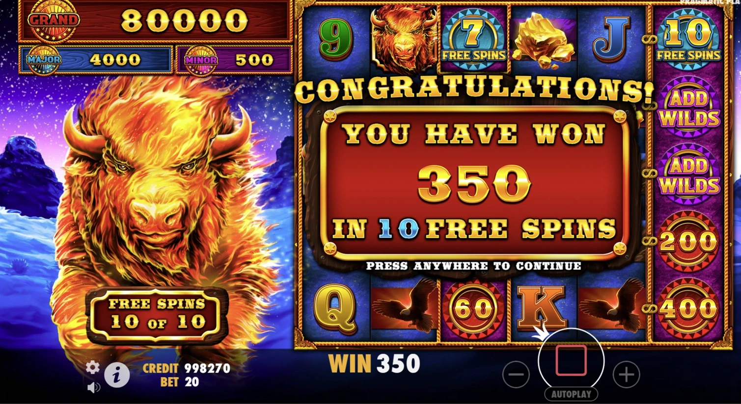 Fire Stampede Free Spins