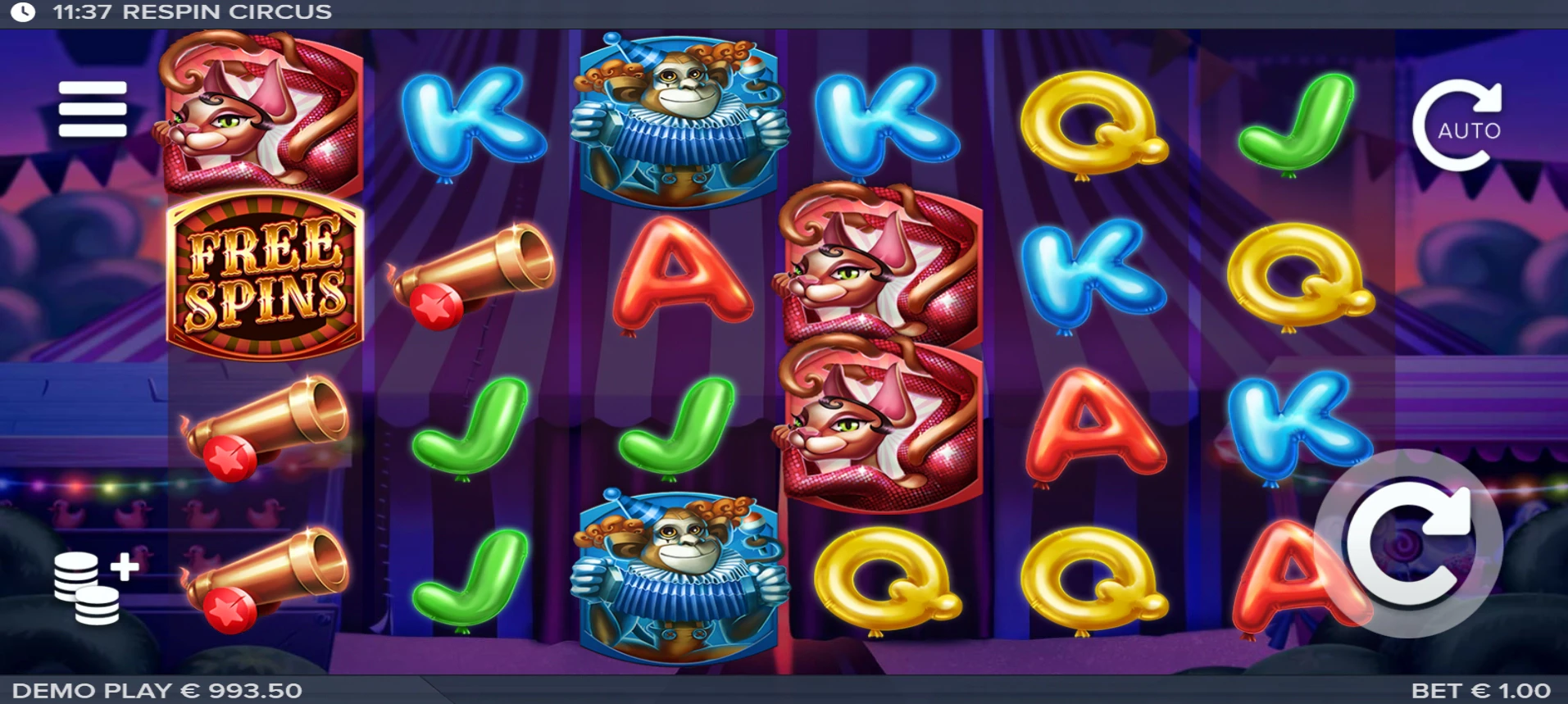 Respin Circus Theme