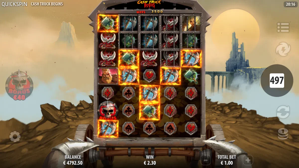 combinaisons gagnantes sur cash truck begins