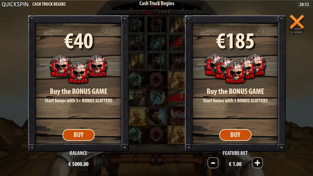 bonus buy sur cash truck begins