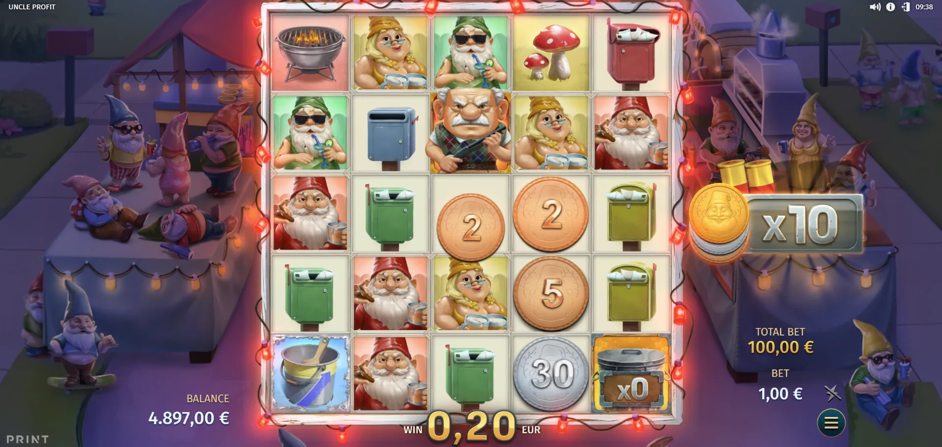 coins collection en partie bonus sur uncle profit