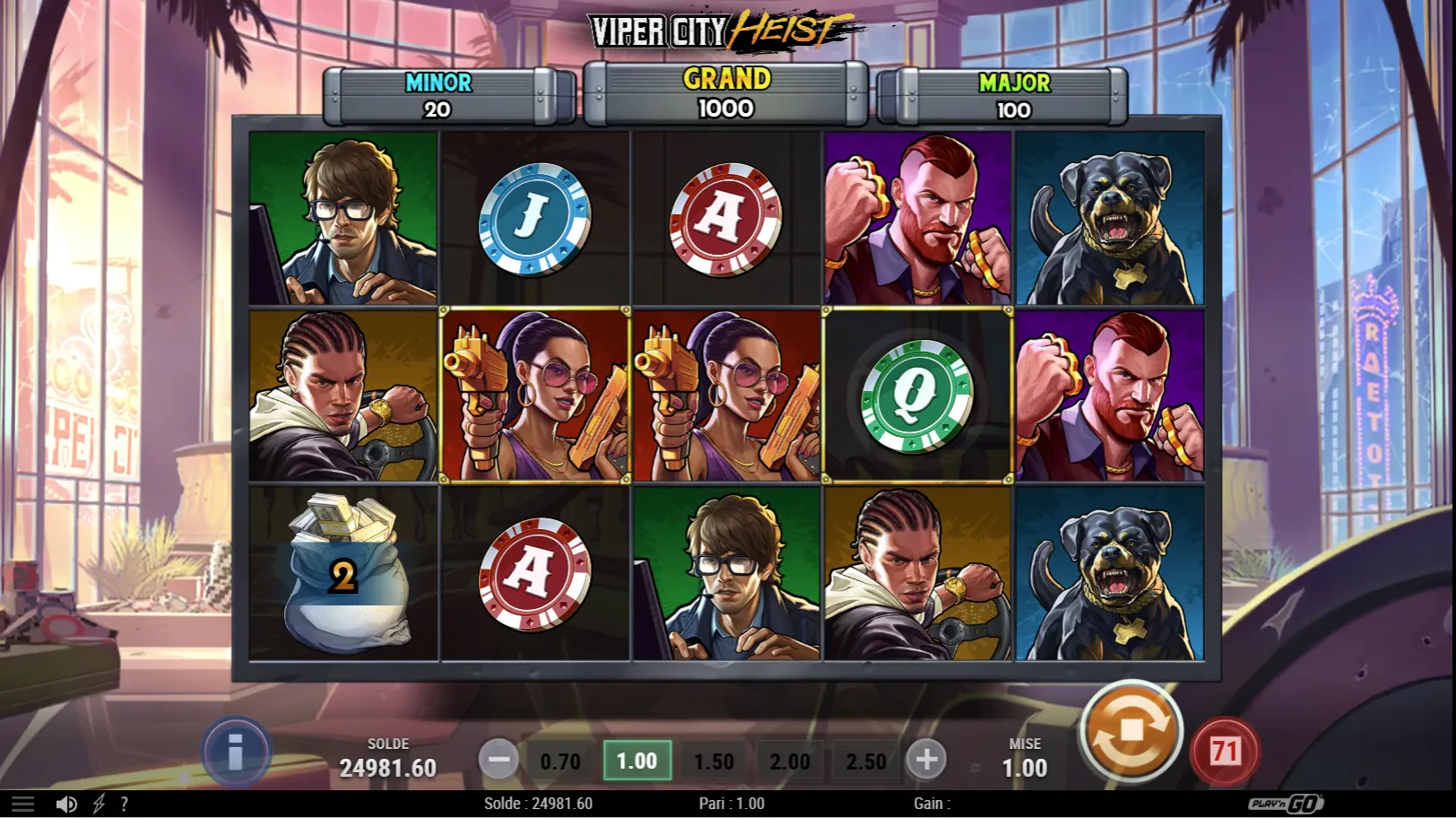 jeu de base viper city heist