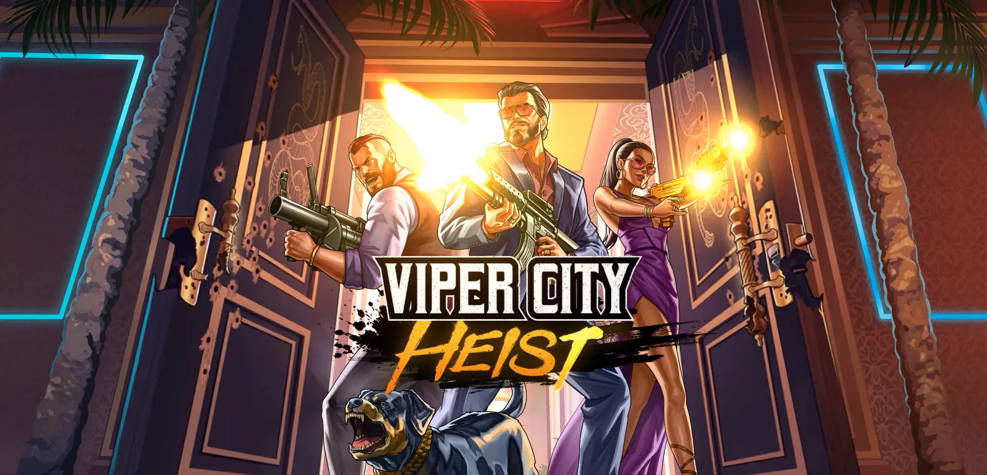 l'écran d'accueil de viper city heist