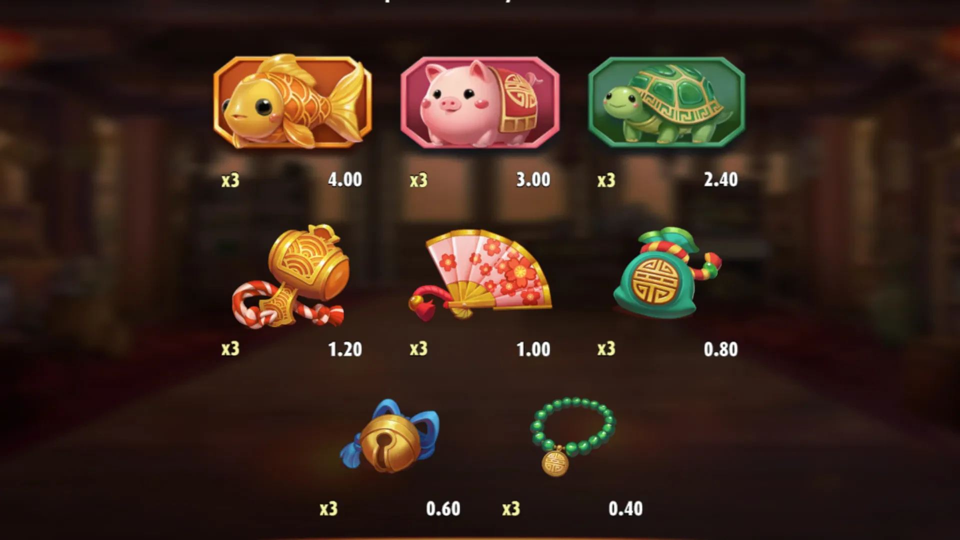 les symboles dans big win cat pawsperity