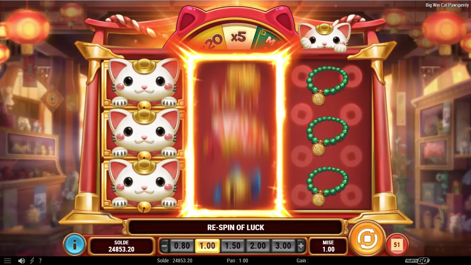 la fonction respin of luck