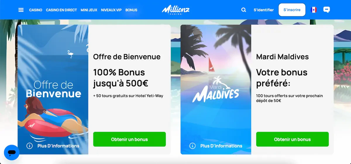 bonus et promotions