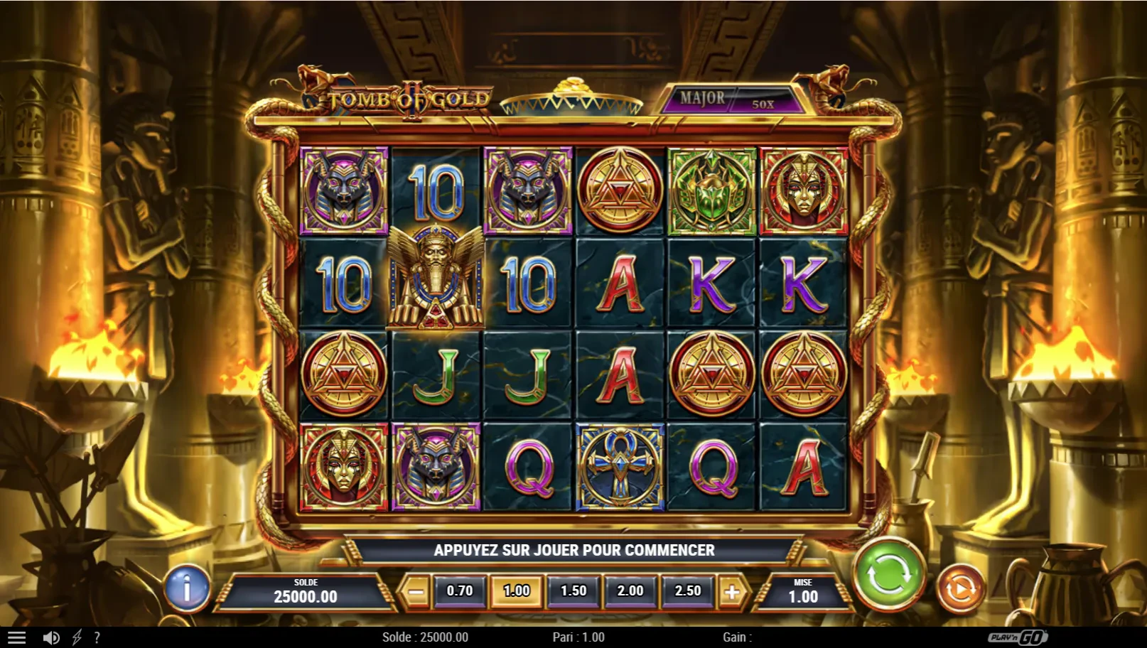jeu de base sur tomb of gold 2