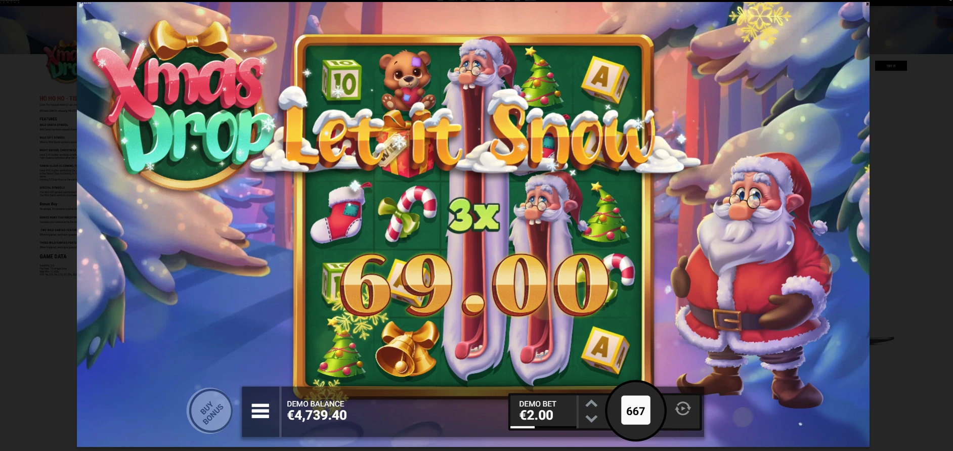 Xmas Drop Let it Snow