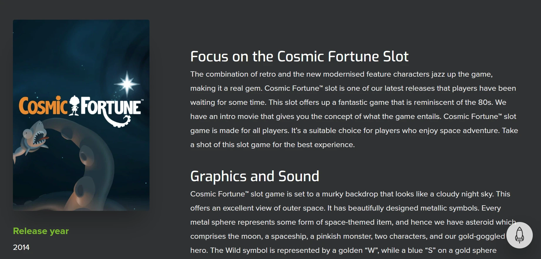 Cosmic Fortune