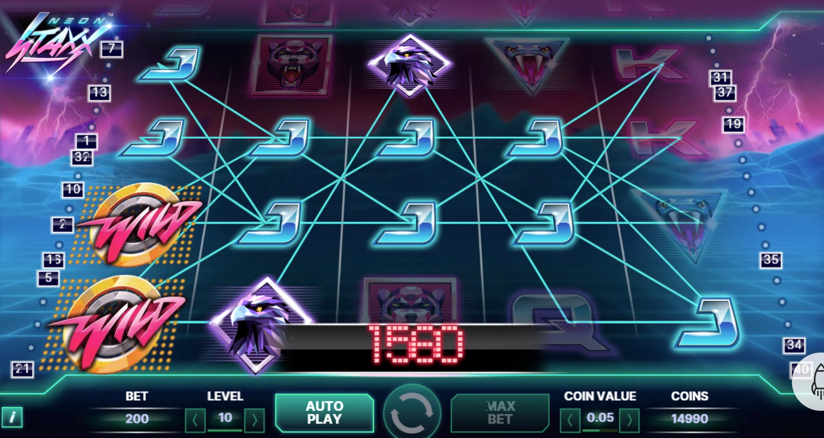 Neon Staxx Feature Symbols