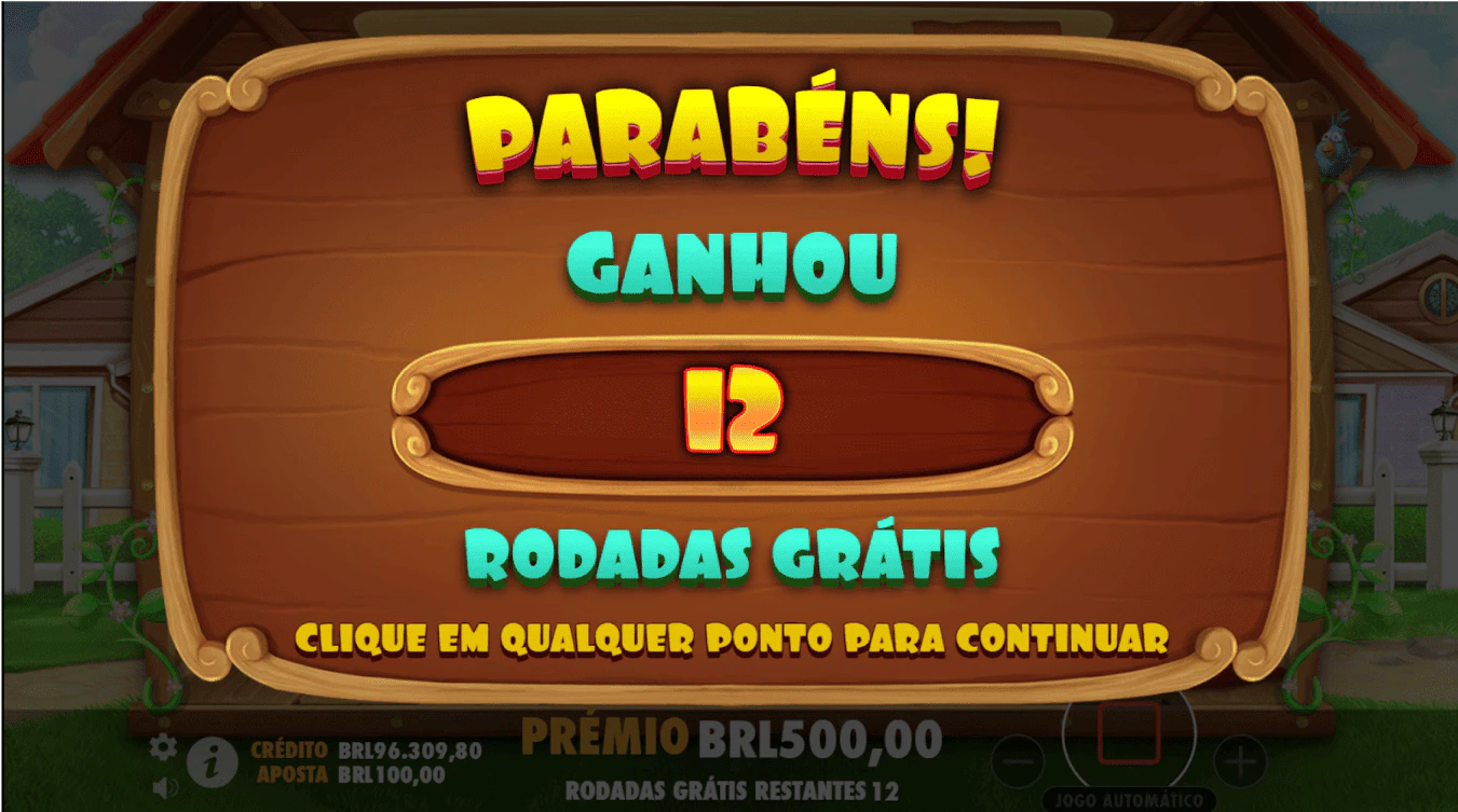 O número de rodadas grátis.