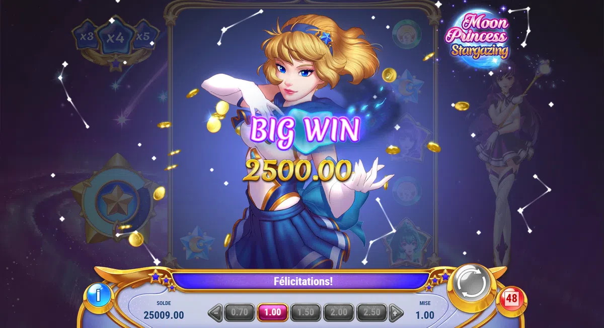 big win sur moon princess stargazing