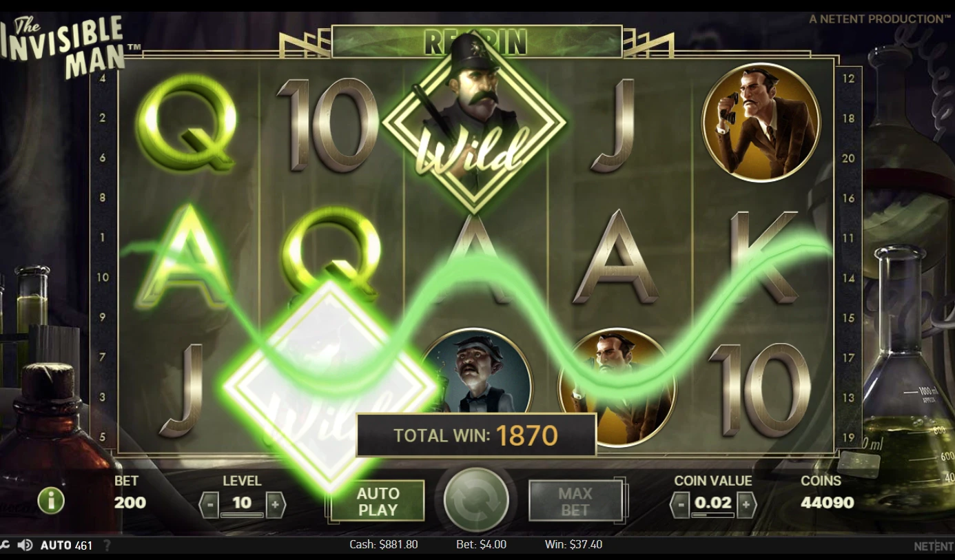 The Invisible Man Payline